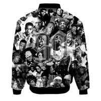 Moletons 3D Tupac com capuz.