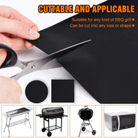 Tapete antiaderente para churrasco 40x33cm. Resistência e cozinha facilmente.