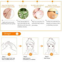 Protetor solar corporal e facial, para clareamento da pele, anti-envelhecimento e hidratante spf90