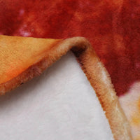 Cobertor de pizza coral quente WOSTAR colcha de inverno