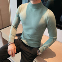 Pulôver clássico masculino de malha jumper