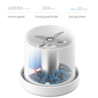 Mini Liquidificador Elétrico Portátil Usb Misturador, Espremedor, Extrator Multifuncional