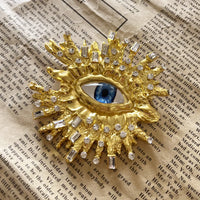 Baroque Style Fashion Alloy Big Eyes Dangle Earrings For Women Jewelry Exaggerated Ladys' Statement Earrings Accessories