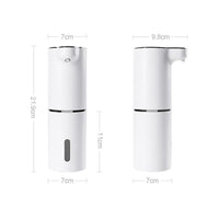 Dispensadores automáticos de sabão de espuma branco 300 ml inteligente com infravermelho para as mãos