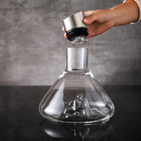 Decantador de vinho com aerodor integrado transparente Iceberg Design Cristal