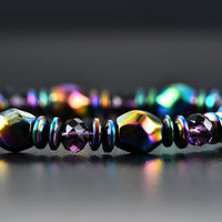 Pulseira de ímã de obsidiana com eletricidade estática para ajudar a dormir e energizar durante o dia