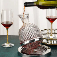 Luxuoso Separador de Vinho Rotativo