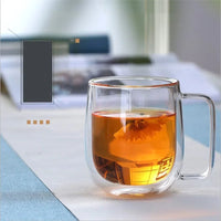 Caneca de Vidro de Borosilicato Alto Resistente ao calor