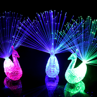 Pavão Luminoso em Led para decoração que brilham no escuro