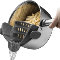 Clip-On escorredor de mão para macarrão, massas