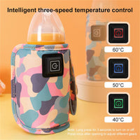 Aquecedor portátil de leite e água USB com bolsa isolada