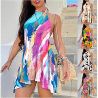 Luxuoso vestido sexy sem mangas