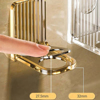 Suporte para garrafas de gel de banho de luxo leve, suporte ajustável sem perfuração