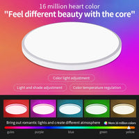 Luz de teto redonda LED WIFI inteligente compatível com Alexa Google Assistant pra casa