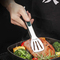 Pinças antiderrapante aço inoxidável de alimentos churrasco grill