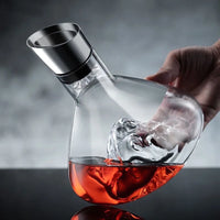 Decantador de vinho com aerodor integrado transparente Iceberg Design Cristal