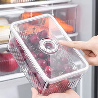 Organizador de geladeira transparente de alimentos Cestas de frutas e vegetais frescos