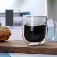 Caneca de Vidro de Borosilicato Alto Resistente ao calor