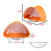 Barraca para bebês portátil com sombra para praia e piscina com proteção solar UV