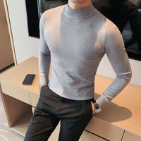 Pulôver clássico masculino de malha jumper