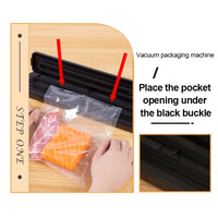 Máquina de embalagem seladora a vácuo TINTON LIFE 220V/110V com 10pcs grátis para alimentos