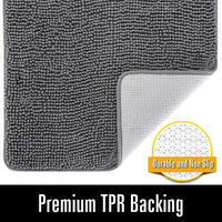 Tapete ultra macio de banho antiderrapante de luxo super absorvente