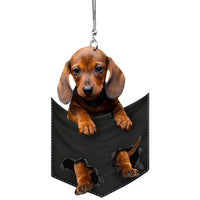 Pingente Formato Cachorrinho pra carro prático espelho retrovisor decoração de interior