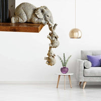 Conjunto com 3 Peças Elefante Bebê Artesanato