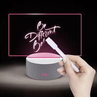 Quadro de anotações luz noturna led criativa com caneta
