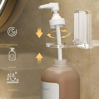 Suporte para garrafas de gel de banho de luxo leve, suporte ajustável sem perfuração