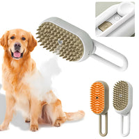 Escova Elétrica para Pets 3 em 1: Massagem, Higiene e Remoção de Pelos