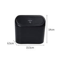 Lixeira Portátil para Carro Pendurável - Mini Lixeira Veicular com Tampa