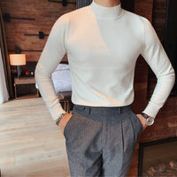 Pulôver clássico masculino de malha jumper