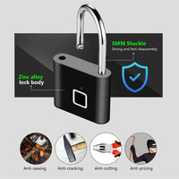 cadeado com biometria digital