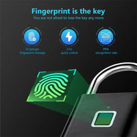 cadeado com biometria digital