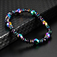 Pulseira de ímã de obsidiana com eletricidade estática para ajudar a dormir e energizar durante o dia