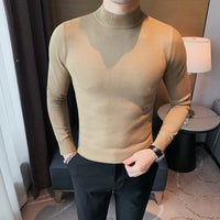 Pulôver clássico masculino de malha jumper