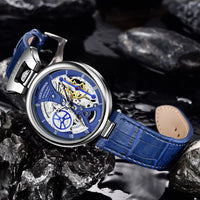 2024 LIGE New Fashion Hollow Watches Men Business Watch Male Casual Leather Skeleton Quartz Wrist Watch Relogio Masculino+BOX