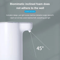 Dispensadores automáticos de sabão de espuma branco 300 ml inteligente com infravermelho para as mãos