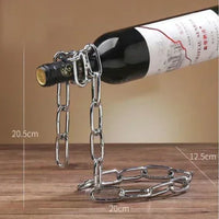 Suporte de vinho de corrente de ferro de suspensão mágica