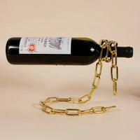 Suporte de vinho de corrente de ferro de suspensão mágica