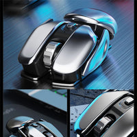 Mouse Sem Fio de Metal PX2 - Tecnologia e Conforto na Palma da Sua Mão!