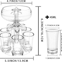 Lindo dispensador de Drink com 18 efeitos de luz para 6 copos
