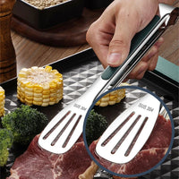 Pinças antiderrapante aço inoxidável de alimentos churrasco grill
