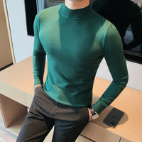 Pulôver clássico masculino de malha jumper