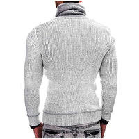 Camisa de malha gola alta malha jumper confortável