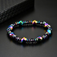 Pulseira de ímã de obsidiana com eletricidade estática para ajudar a dormir e energizar durante o dia