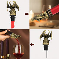 Elk chifre gárgula 2-em-1 para vinho