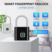 cadeado com biometria digital