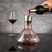 Decantador de vinho com aerodor integrado transparente Iceberg Design Cristal